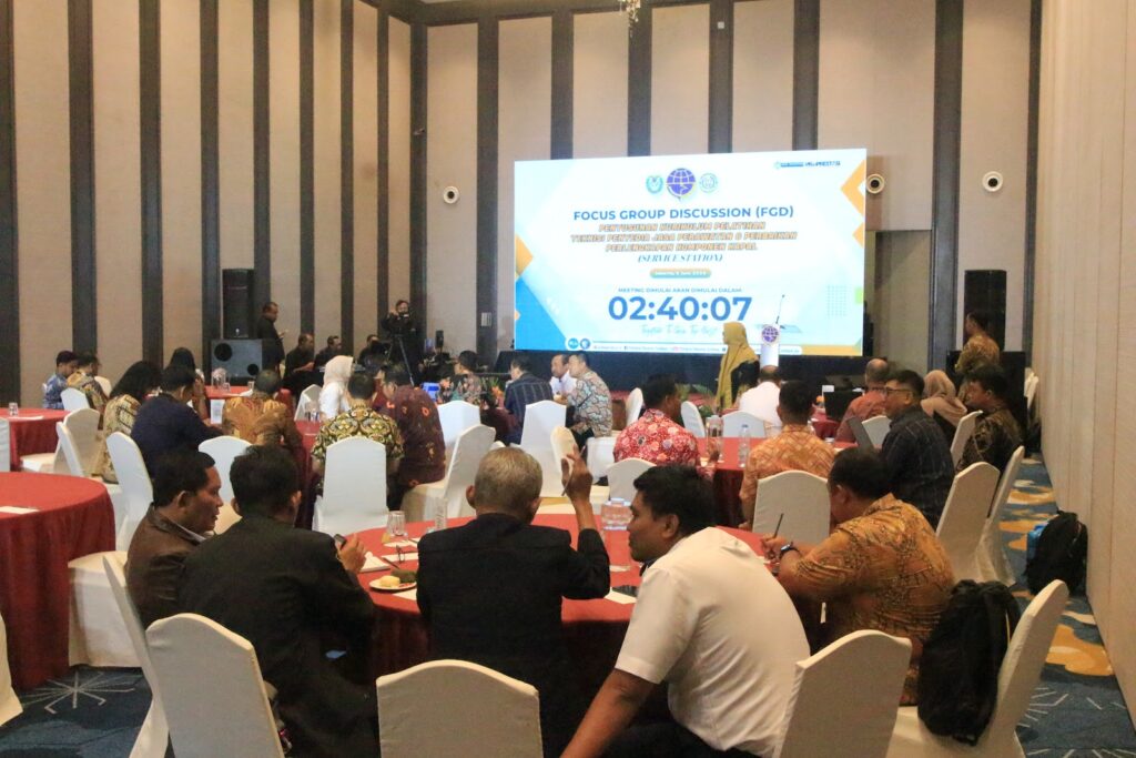 Sesi Diskusi Peserta FGD. Forum Group Discussion Politeknik Pelayaran Surabaya 2024.